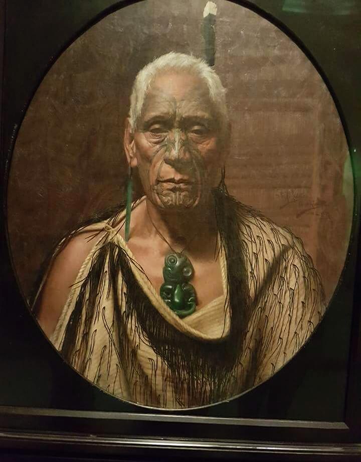 Portret Maoryskiego wódza