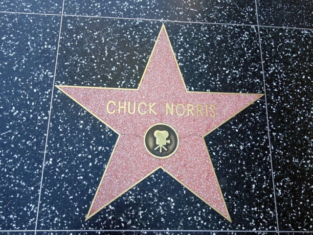 Gwiazda Chucka Norrisa w Aleji gwiazd w Hollywood