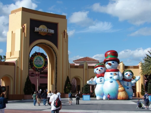 Bałwan przed wejściem do parku rozrywki - Universal Studios na Florydzie