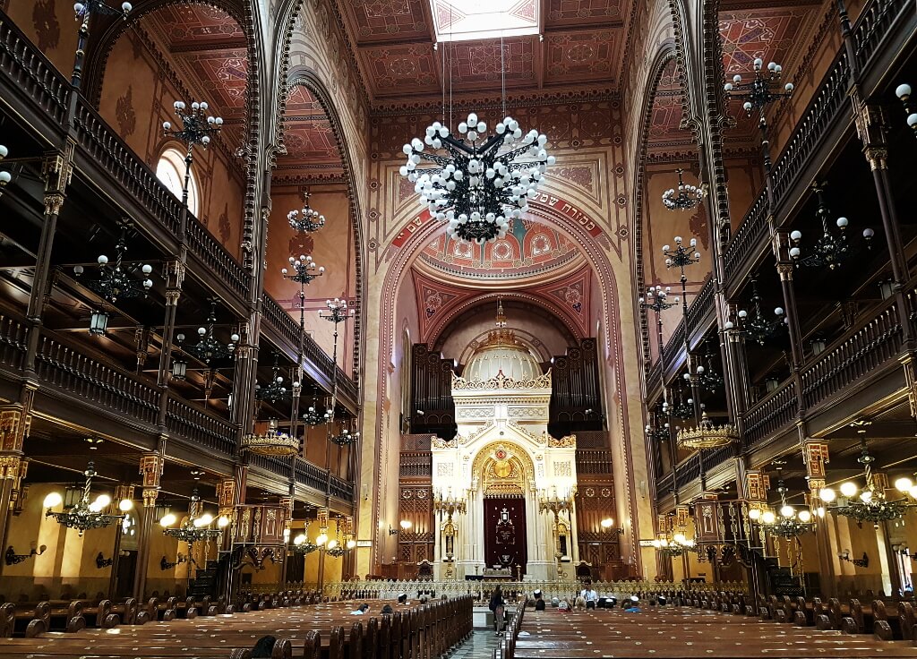 Synagoga w Budapeszcie - wnętrze